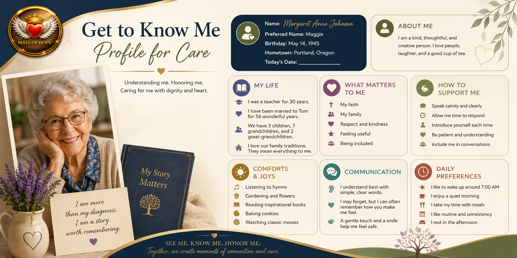 mall of hope get to know me profile for care mall of hope get to know me profile for care