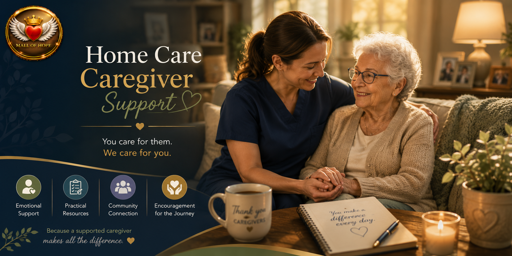 mall of hope home care caregiver support