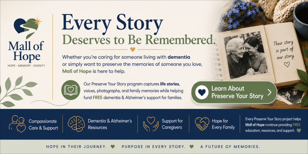 mall of hope supporting dementia or alzheimers and their families